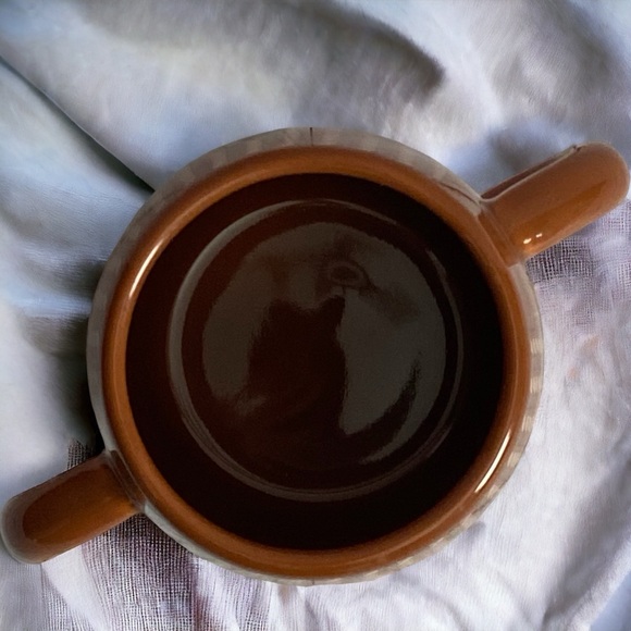 Galerie Sock Monkey Coffee Mug Tea Double Handle Ceramic Brown Cup - Picture 5 of 7